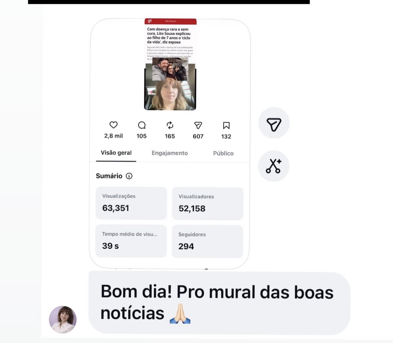 Resultado real de médico acompanhado 3